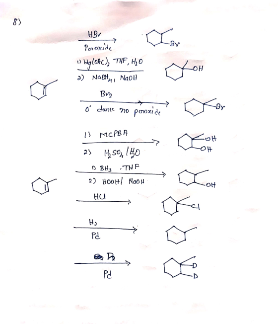 HBV er Penoxide WHO COAC), THF, H0 a) Nally, Naolt Brg o dark no peroxide. -OH MCPBA 23 H₂SO, I HO D BHE THE 2) HOOH! NaOH