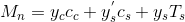 Mn = Y Cc + y cs+yT