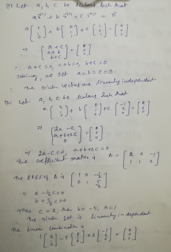 (I Let a, b, c be sclars hich that 7 quis tb 12 + x(1) a{ b)+ [?]++ [?] (3) [at Jal 기 afc at b btc ateso, atbro, btc=0 ue se
