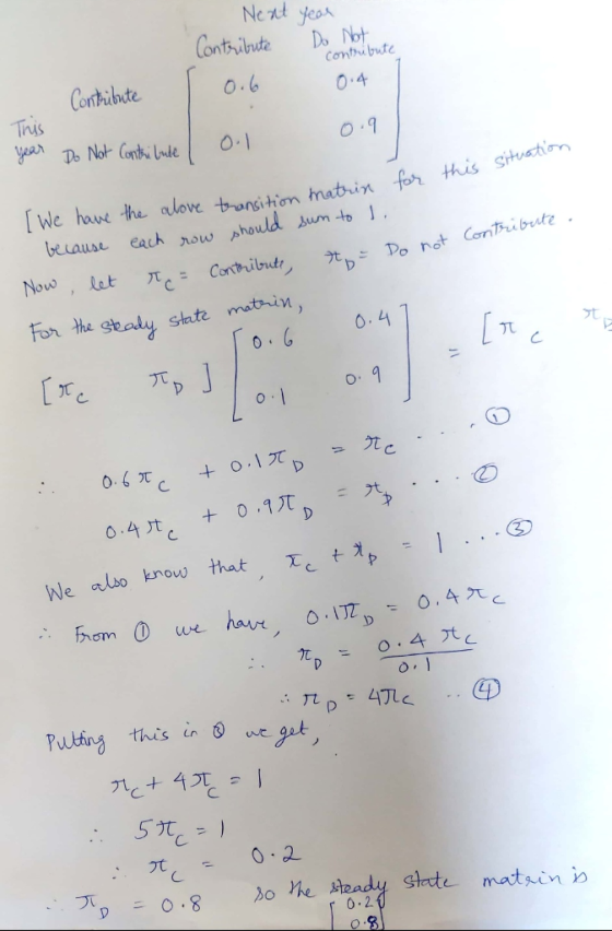 comti but Tnis [ We have the alove thunsihơn matri n for t this stustion beause each now phe 6.4 We albo nou that .. JMU) we 0.4ス this in O ar. 丁 0.