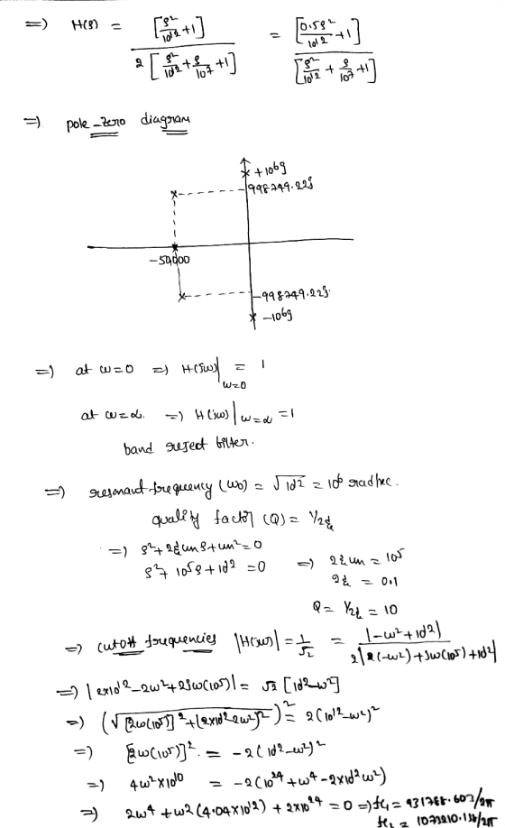 H(3) rent] Toiser 1017 lol 71 [ i 102tL 107 +1] pole zero diagram +1069 4998149.22 -59000 -998749.225 X 1069 = ) at wzo c =)