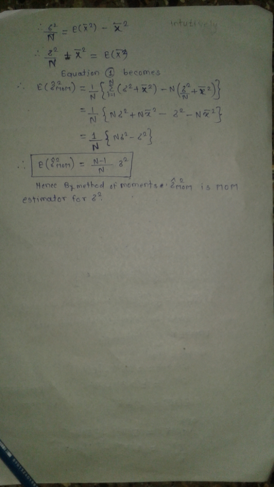 ntut Equation becomes estimator for 29