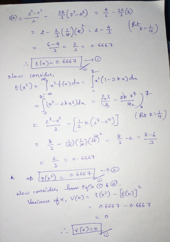 Now consider, 86-2 (2_0%) = -20) = 2-) (83-2 - $ (64-5) = 6* = 0.6667 - [E6%)= 0.6667 |_o 662 = jmf məclu - 11+(1-2km) om -fe