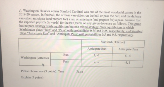 c). Washington Huskies versus Stanford Cardinal was one of the most wonderful games in the 2019-20 season. In football, the o