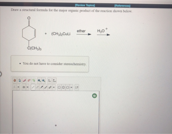 Review Topica References Draw A Structural Formula For The Major Organic Product Of The 