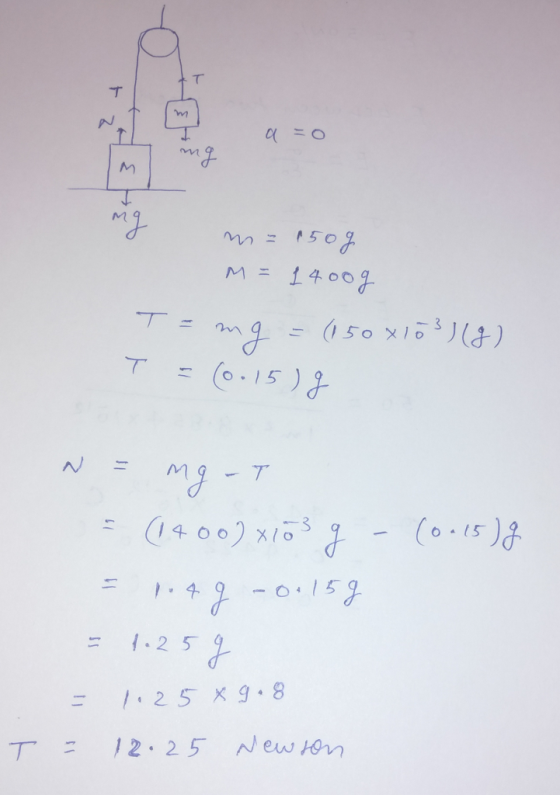 ㄒ (·。。) xis孑ー («.tr )子 615 12 5 1.25 x g . 8 -T- = 12-25 Newton