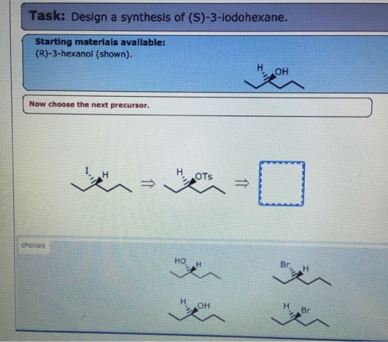 Task: Design a synthesis of (S)-3-iodohexane. Star