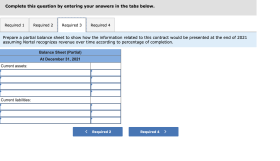 Complete this question by entering your answers in the tabs below. Required 1 Required 2 Required 3 Required 4 Prepare a part