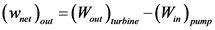 (W (W (W),
in pump
out turbine
net lout
