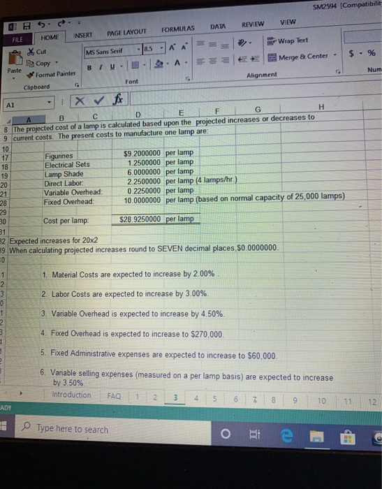 X Cut JE Copy Paste Format Painter SM2594 (Compatibilit OBS.. HOME INSERT FILE PAGE LAYOUT DATA FORMULAS REVIEW VIEW MS Sans