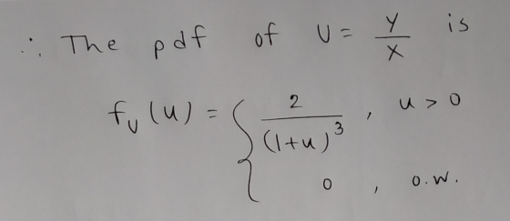 Y is 3 .. The pdf of 3 CItu) 0