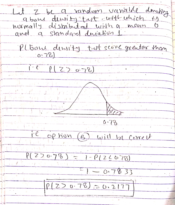 het z be a random variable aboul dinit test with which normally dishibuted with a mean and a standard deviation 1 domoting y