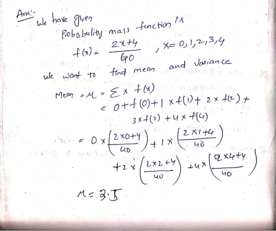 Ary ule have areク 0 Roba bulity mas finctio ak want t indmean and valian ce 2 X