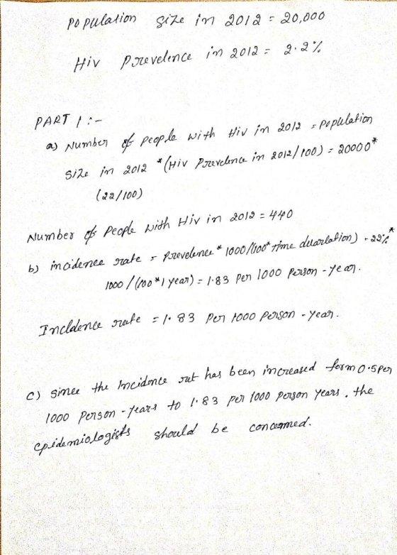 populat im giju 1°1 201a-20,000 PART :- A) Numb切 申people with #iv in Jol. Population (d 2/10o) 000 Penson -fea to 3n oo Poo yea. the