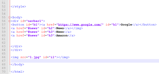 WNA K</style> <body> <div id=navbar1> <button id=b1><a href=https://www.google.com/ id=h1>Google</a></button> <a href