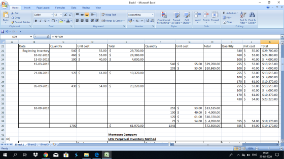 Book1 - Microsoft Excel - X Home Insert Page Layout Formulas Data Review View * Cut Copy Calibri ♡ Accounting - Wrap Text Mer