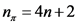 n = 4n+2
