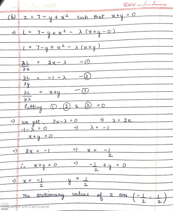 ax lay ax Date -A _( 6 2 :7-y + x2 such that_x+y = 0 - L = 7-y + x² = x (x+y=0) 11 = 7-4+ 22 - 201y) al = 2x-x - ab. -1-1 -@_