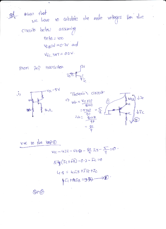 Beta loo 七 Thevenins ciscut VE 0 to