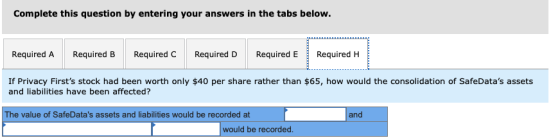 Complete this question by entering your answers in the tabs below. Required A Required B Required C Required D Required E Req