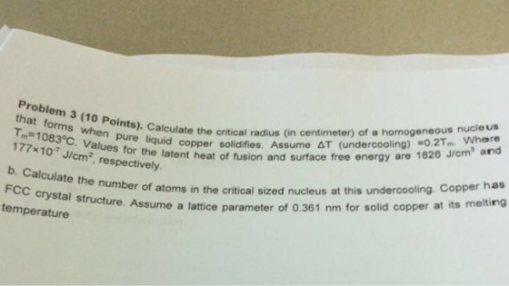 Calculate the critical radius (in centimeter) of a