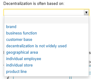 Decentralization is often based on: brand business function customer base decentralization is not widely used geographical ar