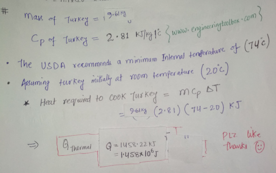 # Max of 1urke i9.61K9 2..81 KTg 1www. enineringteolbox com 1he USDA recommends a rm inimum Inkemal terferature (74c) AHsarmn