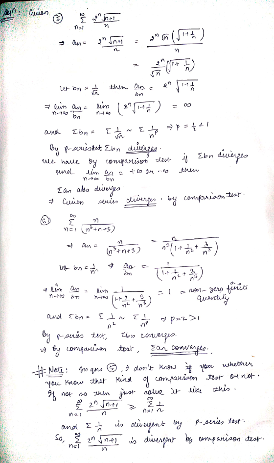 sin Guien 5 sh Intl n=1 거 an Inti an in m (Jith) an= no li n = it I for 194 ) het bn 1+ on then ana bn th n I lim an lim Ceyh