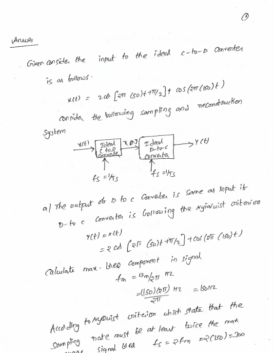 Gien ansile. the input to the ideal co-anvente SD/)σ wing Carn pling and Tec57 System Converto Calulat axet in sinal be at leatsice the ma