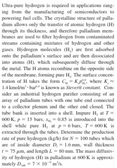 Ultra-pure hydrogen is required in applications rang- ing from the manufacturing of semiconductors to powering fuel cells. Th