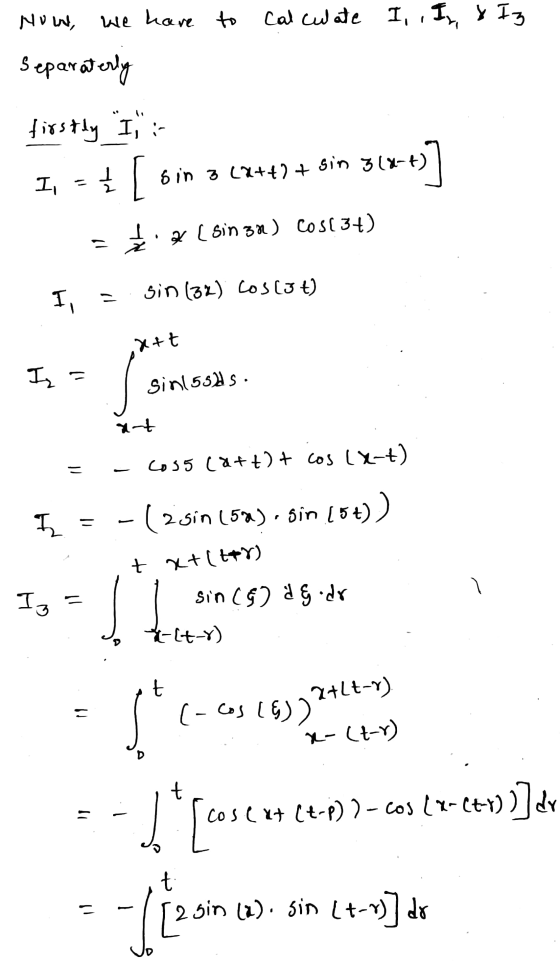Now, we have to Calculate I, I, X Iz Separaterly firstly I :- I, = [ s in 3 (2+42 + sin 3(x+] x ( sin 3a) Cos(3+) sin (32) Co