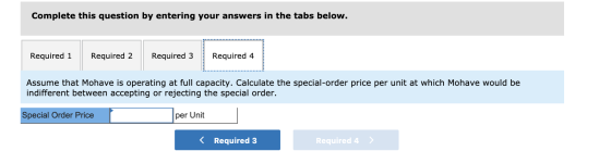 Complete this question by entering your answers in the tabs below. Required 1 Required 2 Required 3 Required 4 Assume that Mo