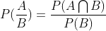 AP(A P() = P(B)