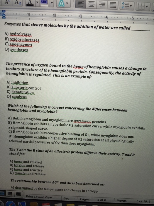 Enzymes that cleave molecules by the addition of w