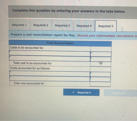 Complete this question by entering your answers in the tabs below. Required 1 Required 2 Required 3 Required 4 Required 5 Pre