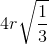 4r \sqrt \frac{1}{3}