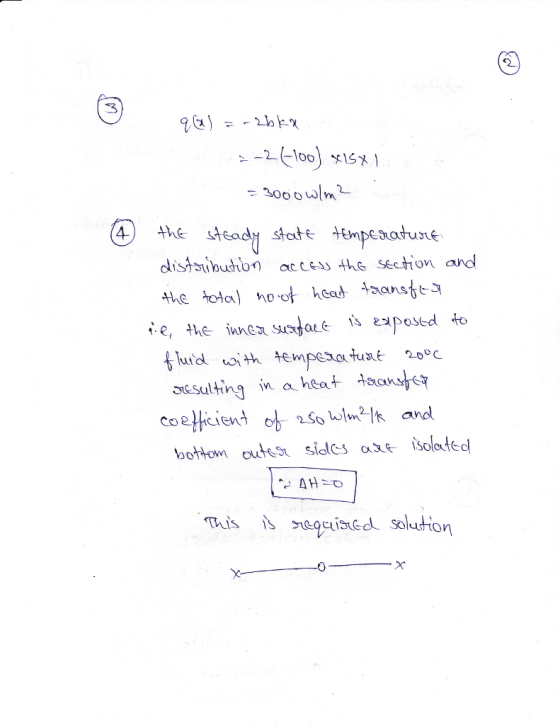 2 3 distaibuhon acces e section and e, the inne饥sundate 1s exposed fo scsulting ina heat aa This acind soledtion