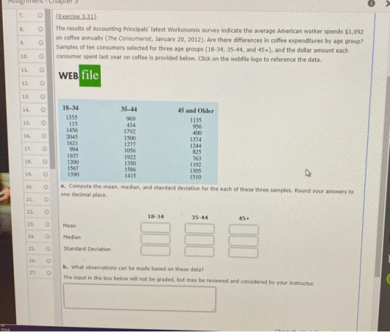 Siguen - Chapter 3 8. O {Exercise 3.31) The results of Accounting Principals latest Workonomix survey indicate the average Am