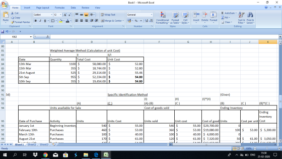 Book1 - Microsoft Excel - X Home Insert Page Layout Formulas Data Review View * Cut Copy Calibri ♡ General - Wrap Text Merge