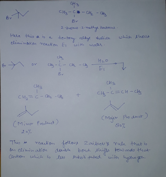 CH3-C CH2-Ch 6 N BY butane .2-methye Hee this a is which Augos ten tany actye with wata halids a elininahon reauhion E H2o Ch