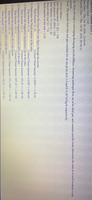 homeWork Problem HW83 Attemps Used 1/20 Due Date - Thu, Jul 30, 2020, 23:59:59 Current Time Thu, Jul 30, 2020, 00:58:21 Air f