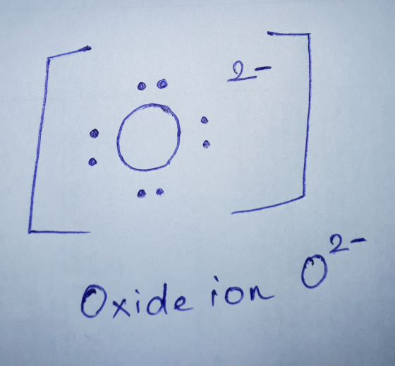 Oxide ion o