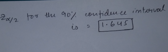 interval 2x12 2 for the 90% confidence is 1.6us