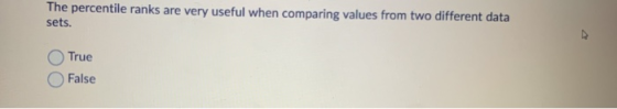 The Percentile Ranks Are Very Useful When Comparing Values From Two 