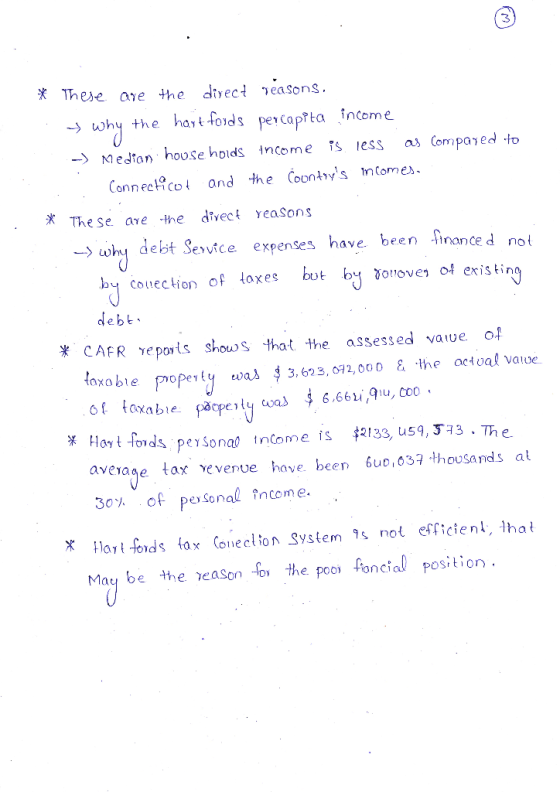 * These are the direct reasons, s why the hartfords percapita income :-) Median households income is less as Coripared to ..