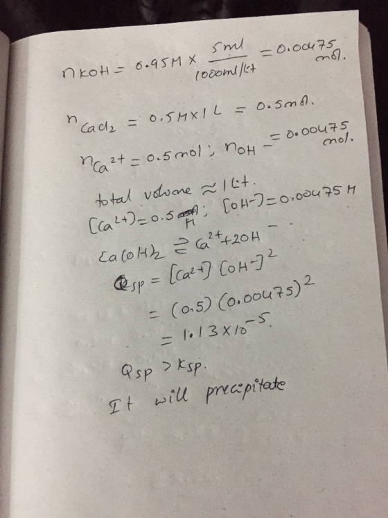 sul -0.00475 mo nkot = 0.95M4 sm 1000ml/lt n cache = 0.5MXIL = 0.5mo. -0.00475 mol. na2 = 0.5 mol; noh - do total volone al l