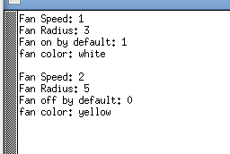 Fan Speed: 1 Fan Radius: 3 Fan on by default: 1 fan color: white Fan Speed: 2 Fan Radius: 5 Fan off by default: 0 fan color: