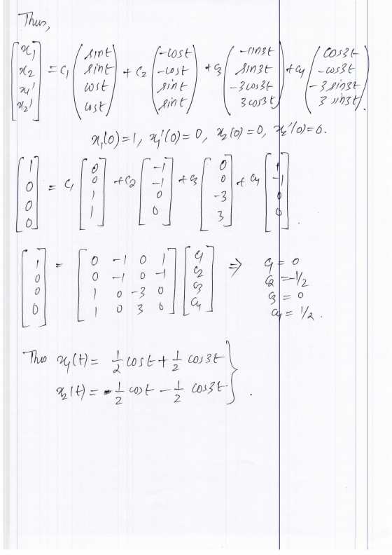 Thus, ra sint 22 FC El sint wst Uz! l-ust! +(2-cost sint sint nint Coszt of a sint of cy/ - wsit -36036 - 3 sinst 3 ust. 2 M