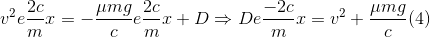- 2c - 22, 2c mg 2c ve- = - umga er +D= Dex= 12 + m