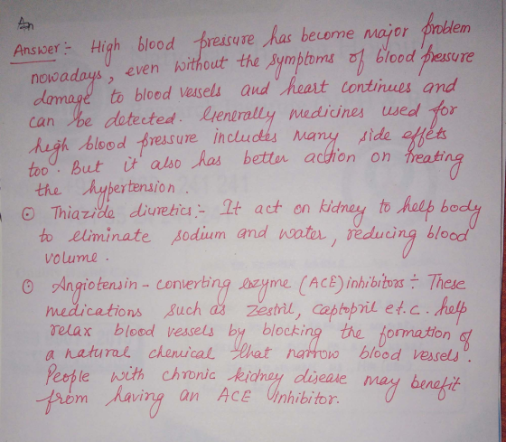 Ansver High blood pressure has become major podem b blood bessure novwadays, even horthout the Symptons amage to bloed vesels aud heart continues ond can be dotected. ventrally medicines usedl for k blood Bressure includes many ide too But it also as bettor acion on eat the nupertenaion Thiazida diuetic2t act on kidnay to to eliminate odium and hotr , věducing blood volume o Angiotensin- conerbng azyme (AcE) inhrbitoas These medications uch a zestnl, capipril et.c relax blood vessels by blocking the formation a natural, CA orwical. 넷hat natdrovo blood Vesels Peohle with chonic kidhey dlijeale benakit rom aving an ACE inhibitor